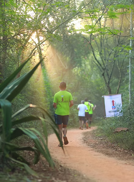 Participants running