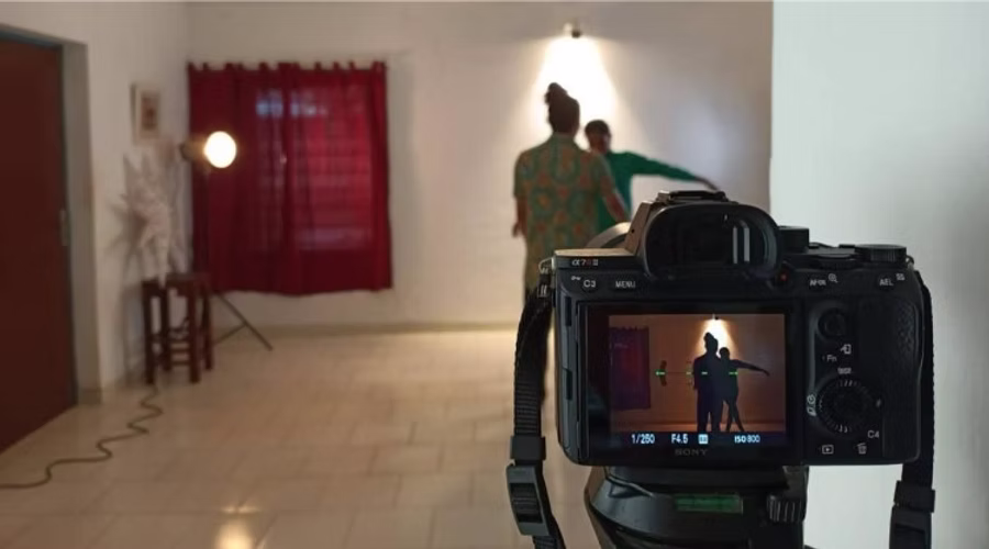 A behind-the-scenes look of film making.